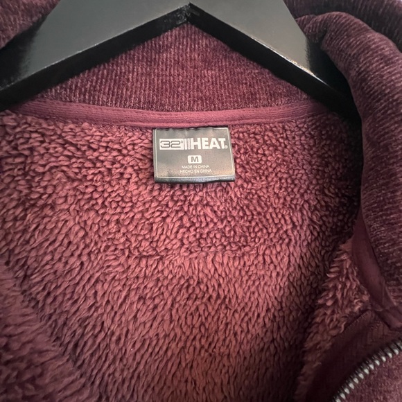 32 Degrees Purple Fleece Lined 3/4 Zip Up - Women’s Medium - Picture 5 of 6
